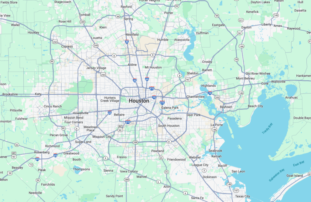 Houston Area Map